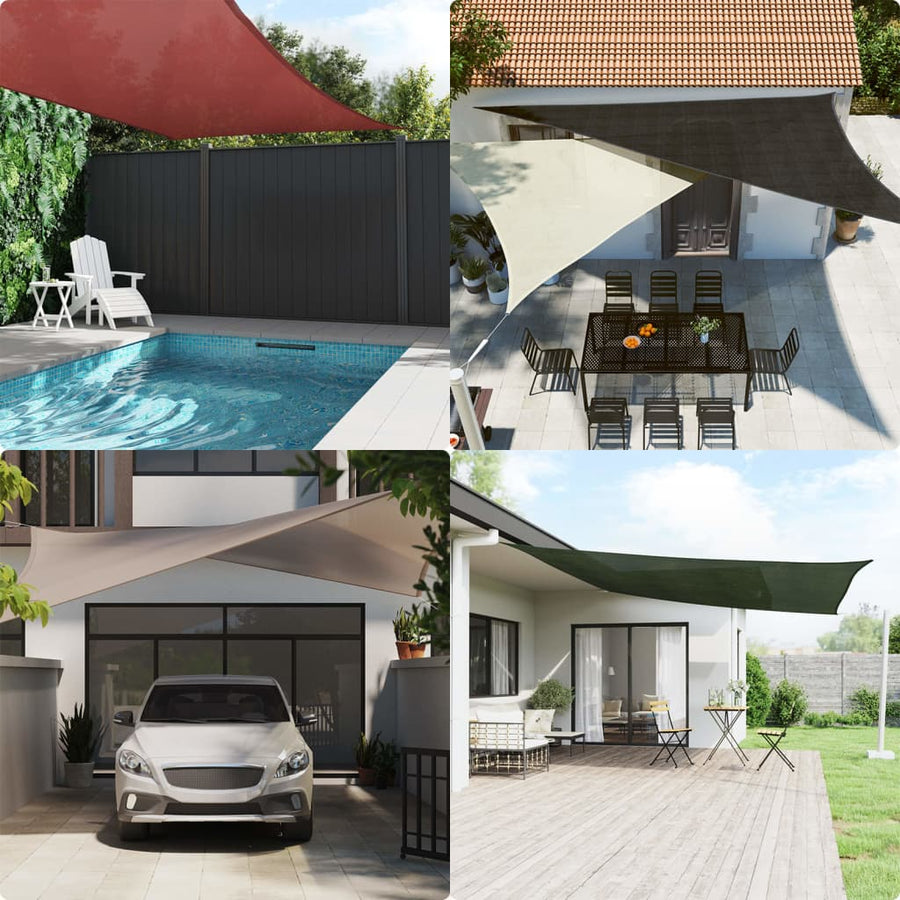 Zonnezeil 160 G/M² 2X2,5 M Hdpe Bruin 2 x 2.5 m