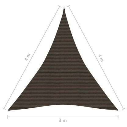 Zonnezeil 160 G/M² Hdpe Bruin 3 x 4 x 4 m