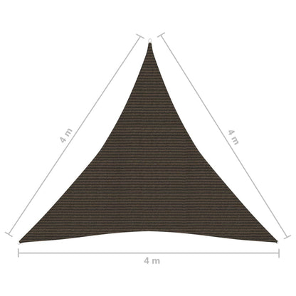 Zonnezeil 160 G/M² Hdpe Bruin 4 x 4 x 4 m