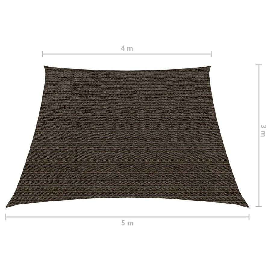 Zonnezeil 160 G/M² Hdpe 4/5 x 3 m Bruin