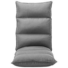 Vloerstoel Inklapbaar Stof Lichtgrijs