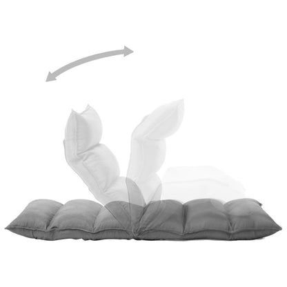 Vloerstoel Inklapbaar Stof Lichtgrijs