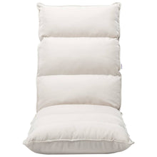 Vloerstoel Inklapbaar Stof Crème