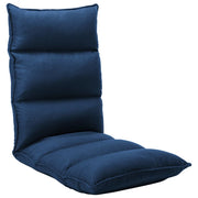 Vloerstoel inklapbaar blauw 135x50x13 cm