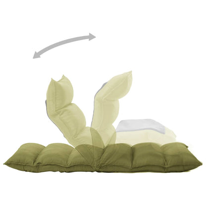 Vloerstoel Inklapbaar Stof Groen