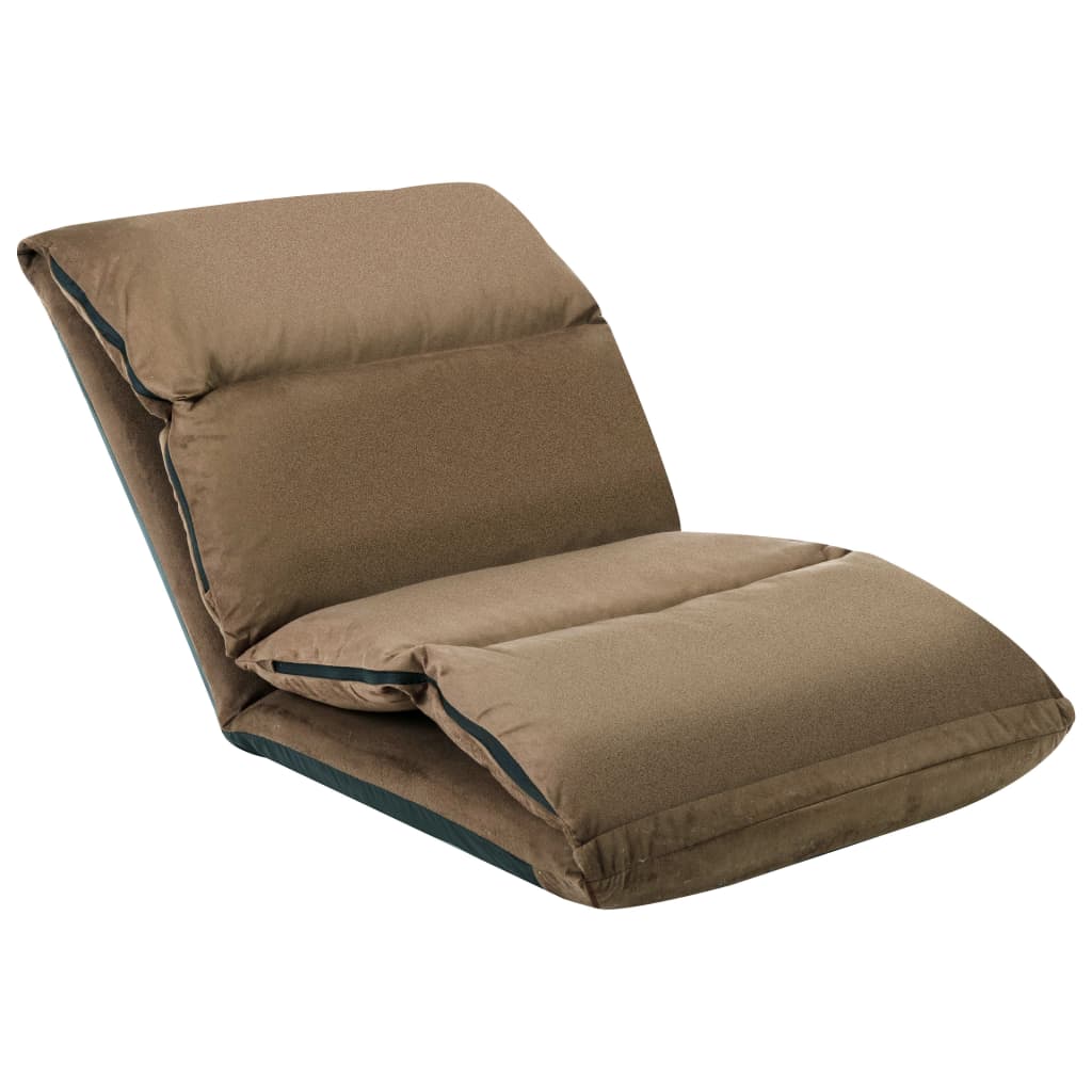 Vloerstoel Inklapbaar Microvezel Taupe 1