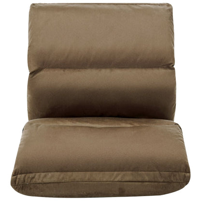 Vloerstoel Inklapbaar Microvezel Taupe 1