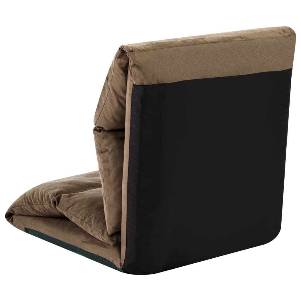 Vloerstoel Inklapbaar Microvezel Taupe 1