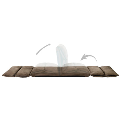 Vloerstoel Inklapbaar Microvezel Taupe 1