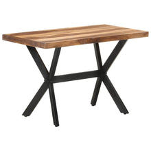 Eettafel Massief Hout Met Honingkleurige Afwerking 120 x 60 x 75 cm