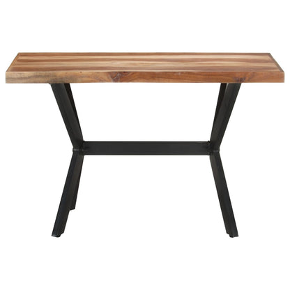 Eettafel Massief Hout Met Honingkleurige Afwerking 120 x 60 x 75 cm