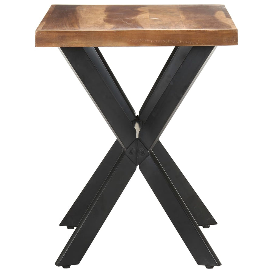 Eettafel Massief Hout Met Honingkleurige Afwerking 120 x 60 x 75 cm