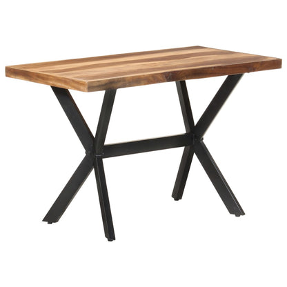 Eettafel Massief Hout Met Honingkleurige Afwerking 120 x 60 x 75 cm
