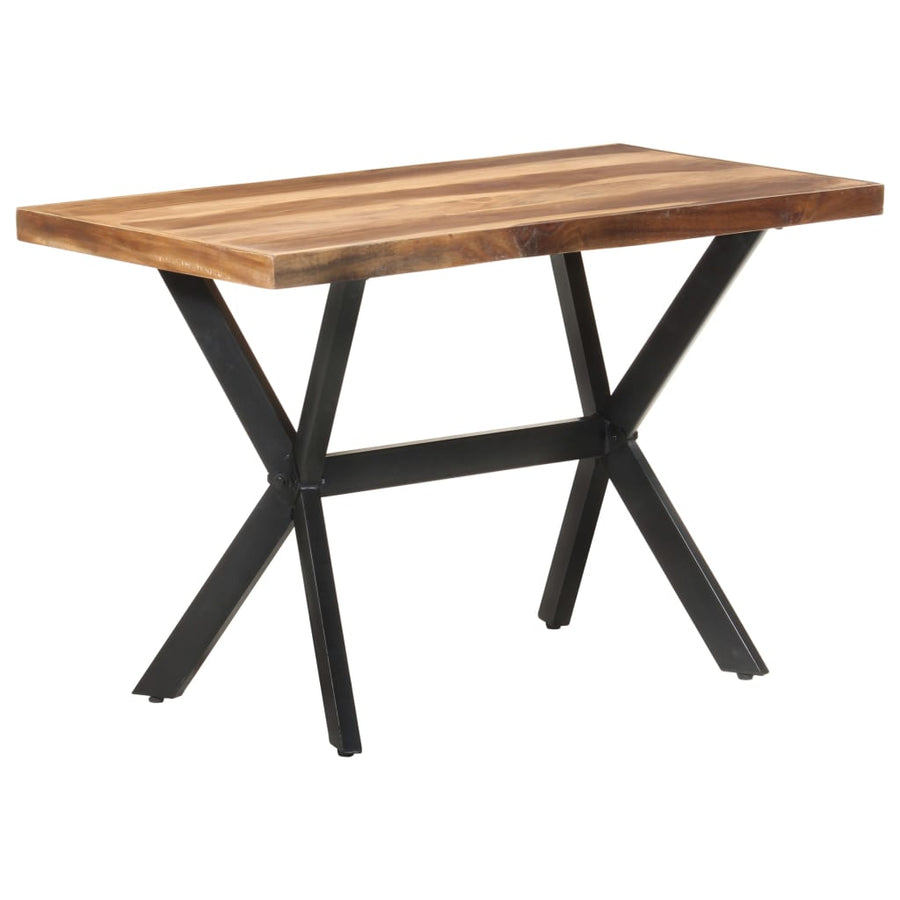 Eettafel Massief Hout Met Honingkleurige Afwerking 120 x 60 x 75 cm
