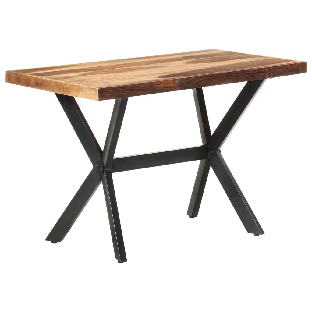 Eettafel Massief Hout Met Honingkleurige Afwerking 120 x 60 x 75 cm