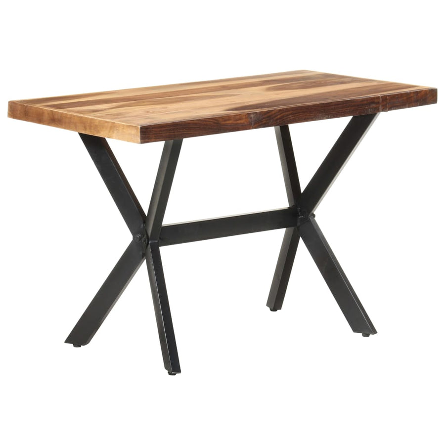 Eettafel Massief Hout Met Honingkleurige Afwerking 120 x 60 x 75 cm