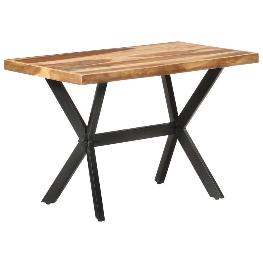 Eettafel Massief Hout Met Honingkleurige Afwerking 120 x 60 x 75 cm