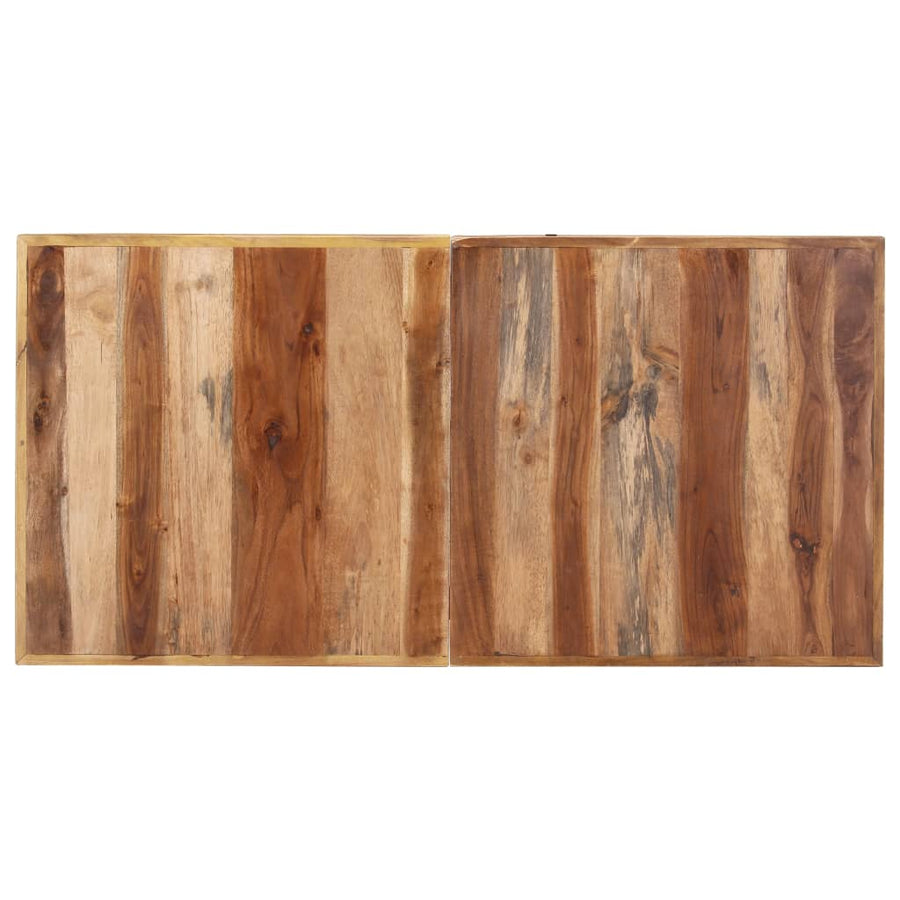 Eettafel Massief Hout Met Honingkleurige Afwerking 140 x 70 x 75 cm