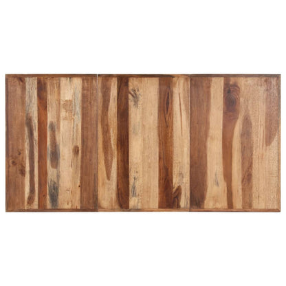 Eettafel Massief Hout Met Honingkleurige Afwerking 160 x 80 x 75 cm