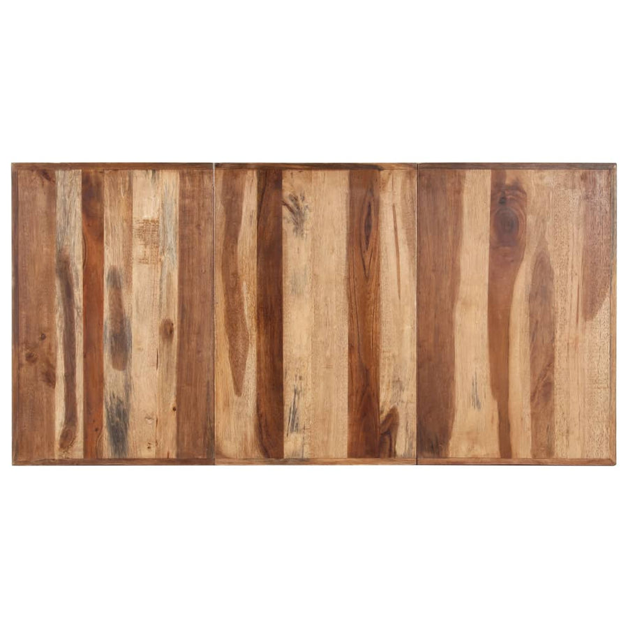 Eettafel Massief Hout Met Honingkleurige Afwerking 160 x 80 x 75 cm