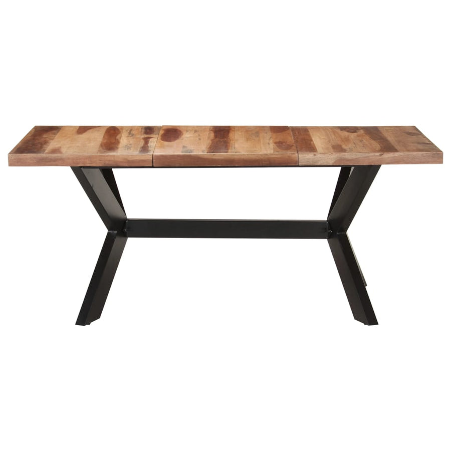 Eettafel Massief Hout Met Honingkleurige Afwerking 180 x 90 x 75 cm