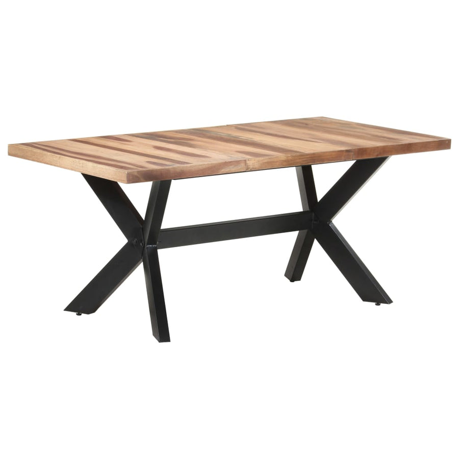 Eettafel Massief Hout Met Honingkleurige Afwerking 180 x 90 x 75 cm