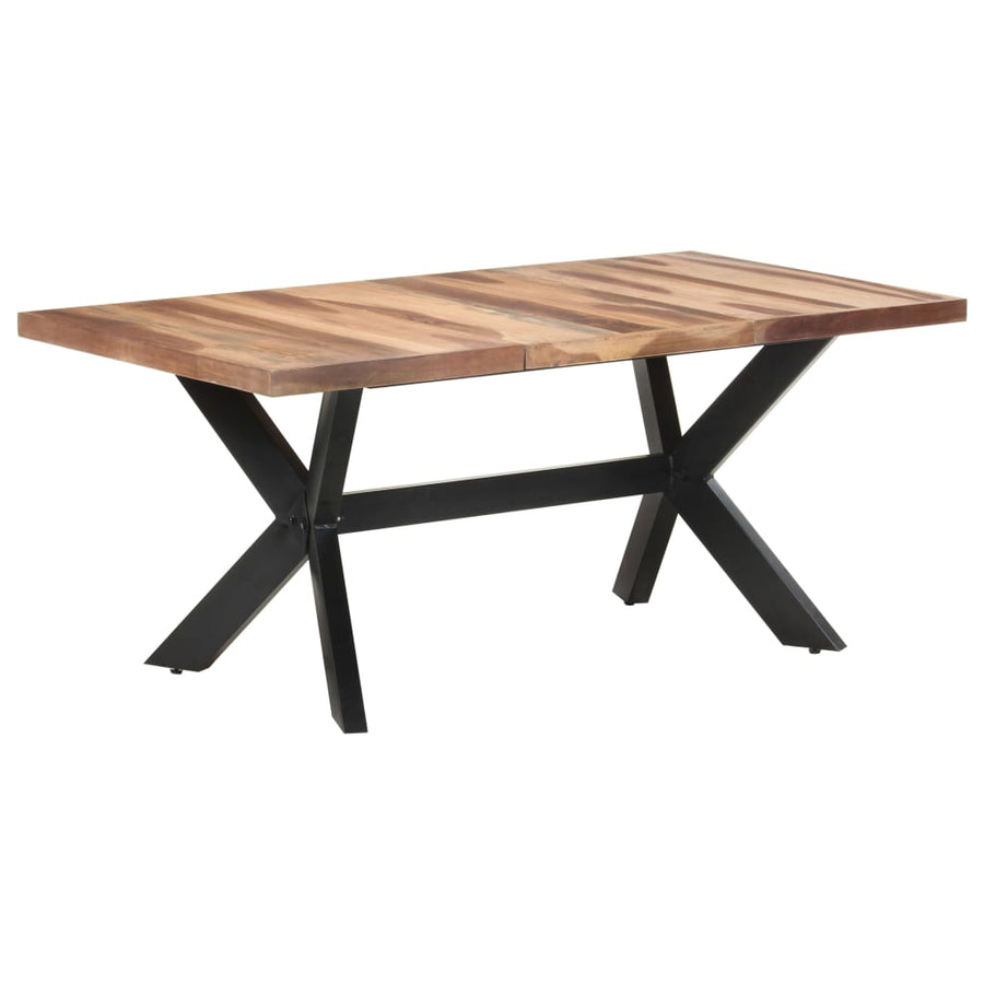 Eettafel Massief Hout Met Honingkleurige Afwerking 180 x 90 x 75 cm