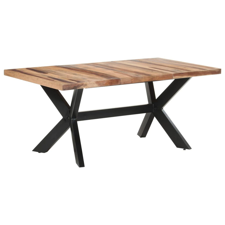 Eettafel Massief Hout Met Honingkleurige Afwerking 180 x 90 x 75 cm