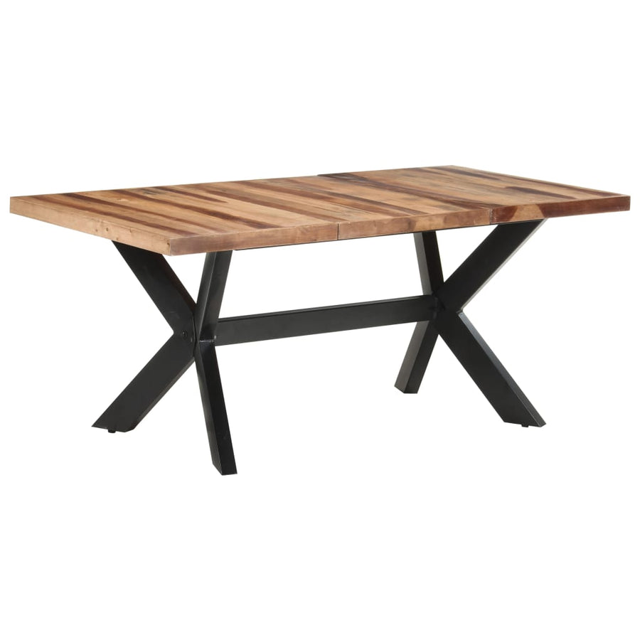 Eettafel Massief Hout Met Honingkleurige Afwerking 180 x 90 x 75 cm