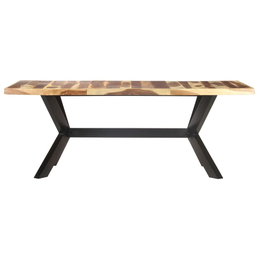 Eettafel Hout Met Honingkleurige Afwerking 200 x 100 x 75 cm