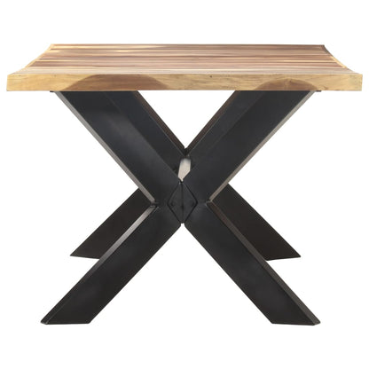 Eettafel Hout Met Honingkleurige Afwerking 200 x 100 x 75 cm