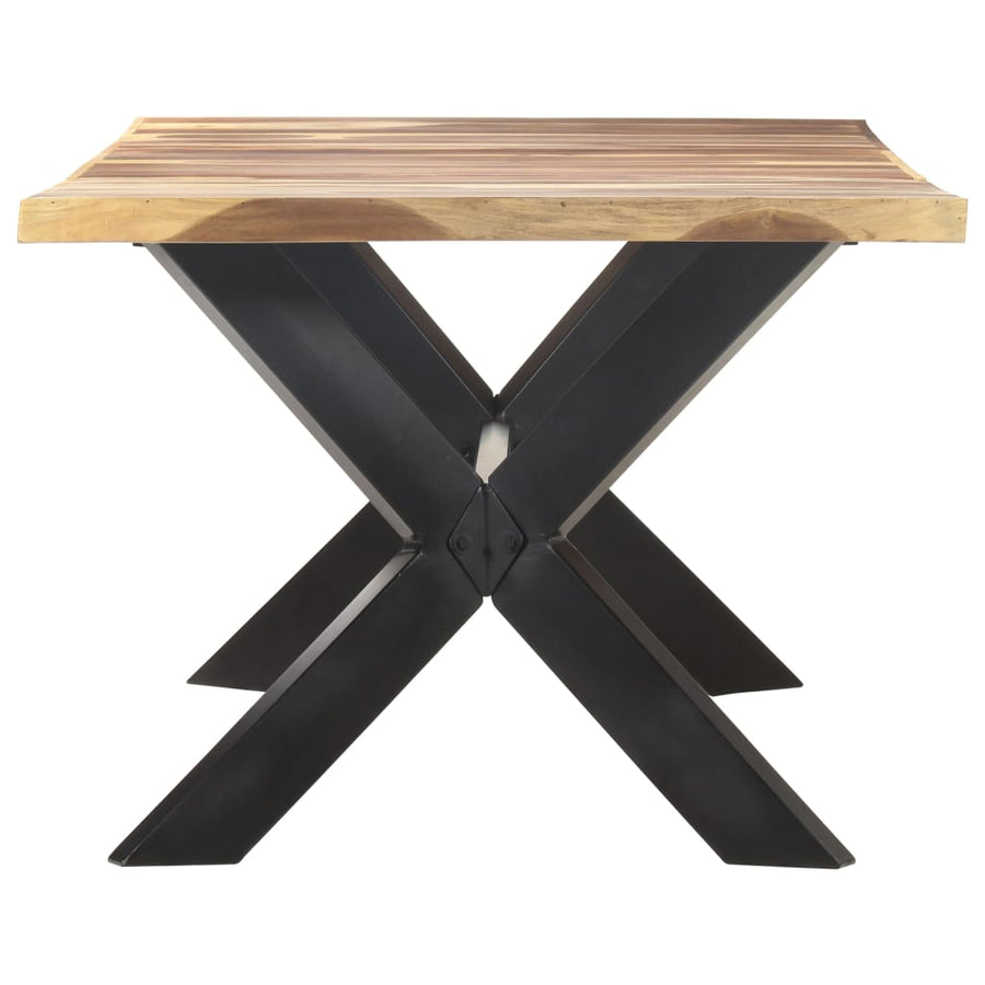 Eettafel Hout Met Honingkleurige Afwerking 200 x 100 x 75 cm