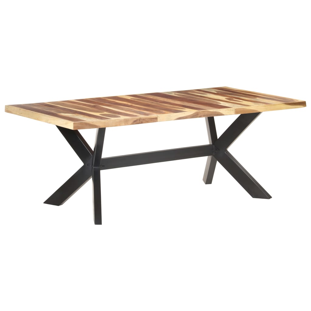 Eettafel Hout Met Honingkleurige Afwerking 200 x 100 x 75 cm