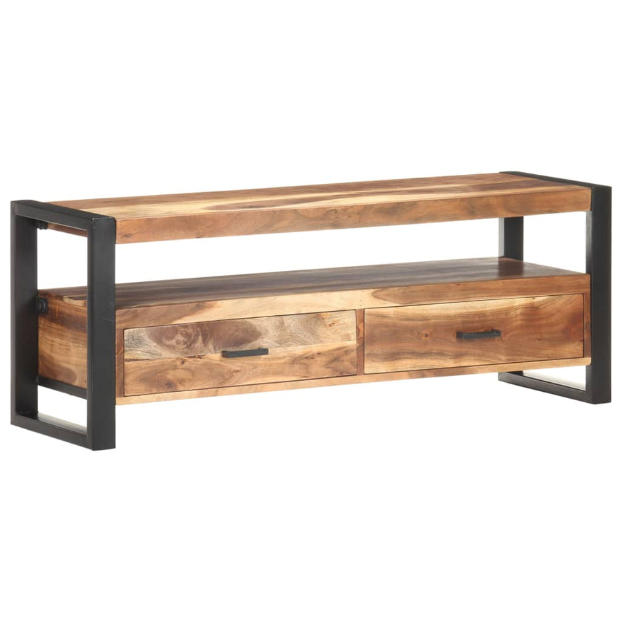 Tv-meubel 120x35x45 cm hout met honingkleurige afwerking