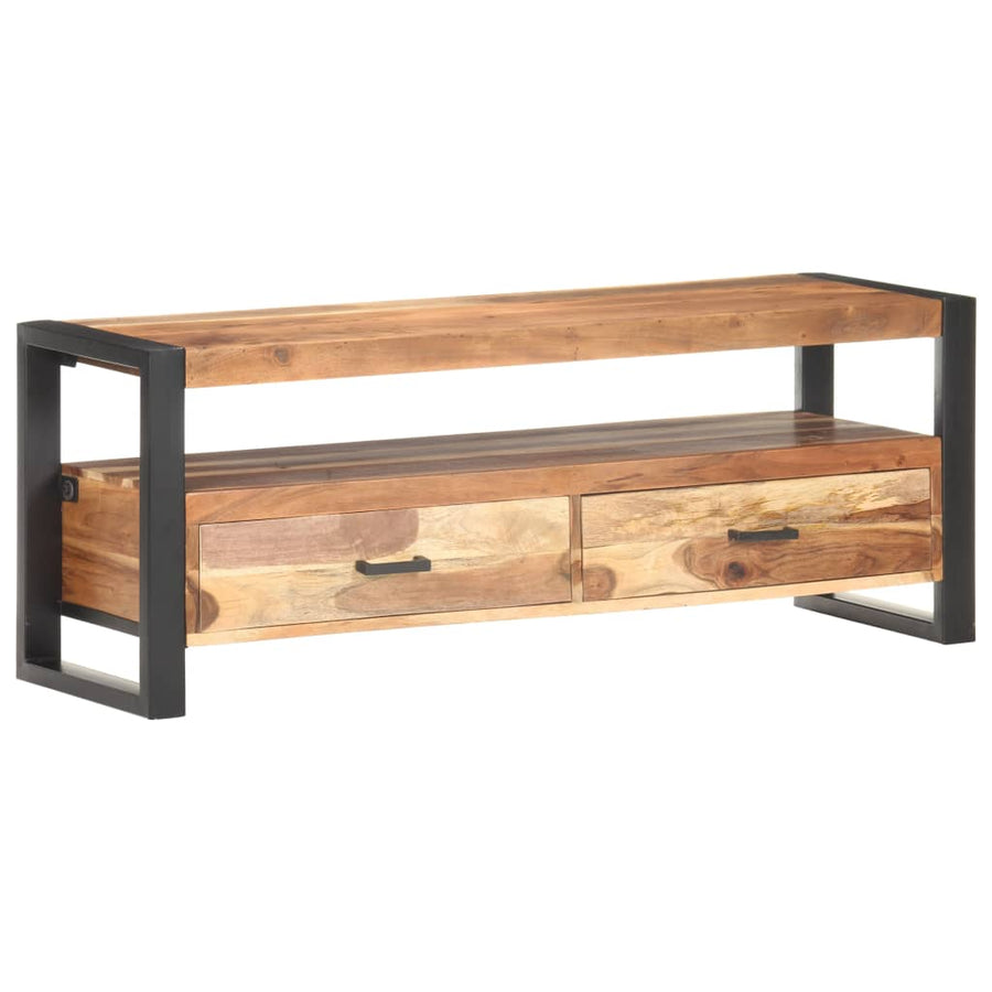 Tv-meubel 120x35x45 cm hout met honingkleurige afwerking