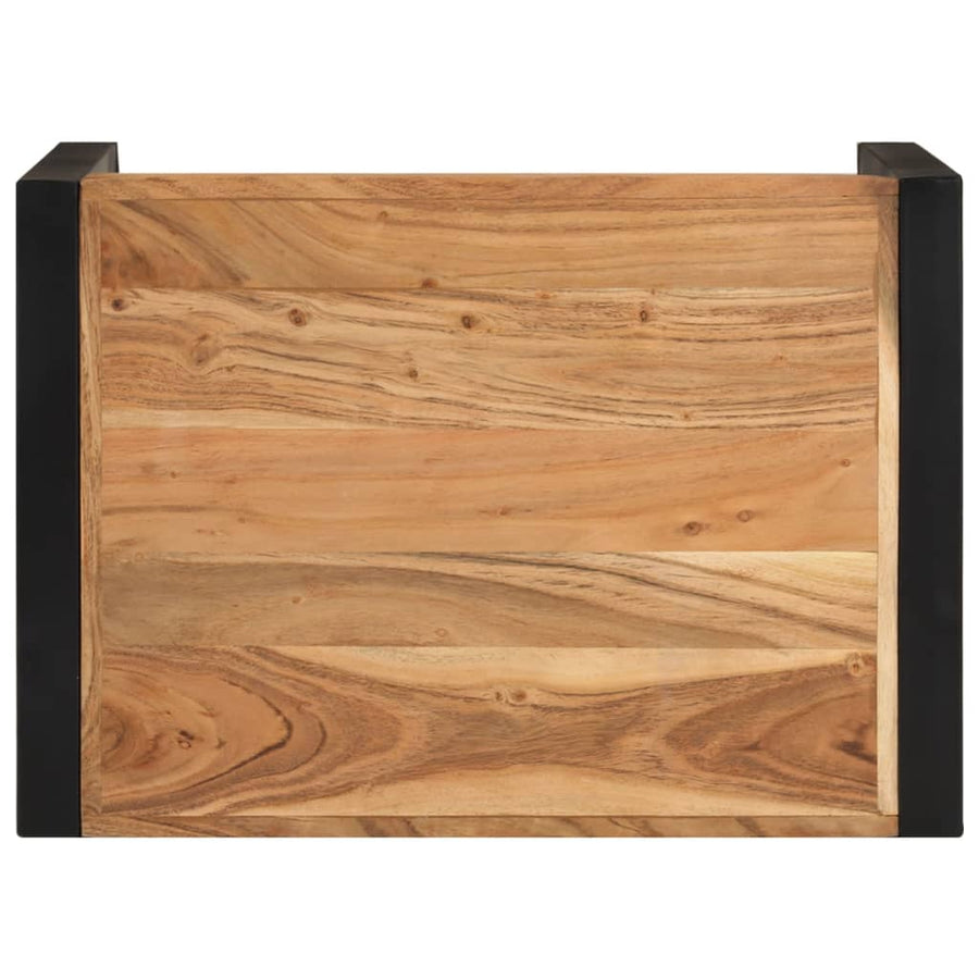 3-Delige Tafeltjesset Massief Hout Met Sheesham Afwerking