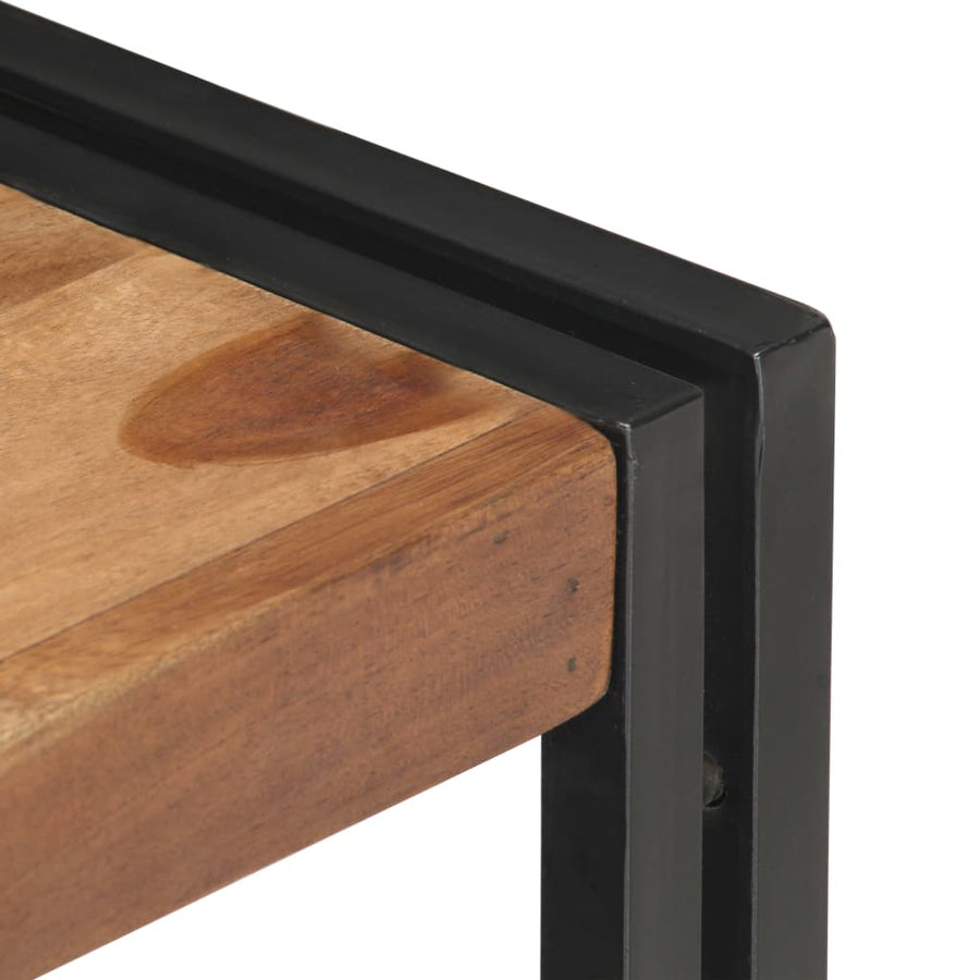 Tv-Meubel 120X30X40 Cm Massief Hout Met Sheesham Afwerking