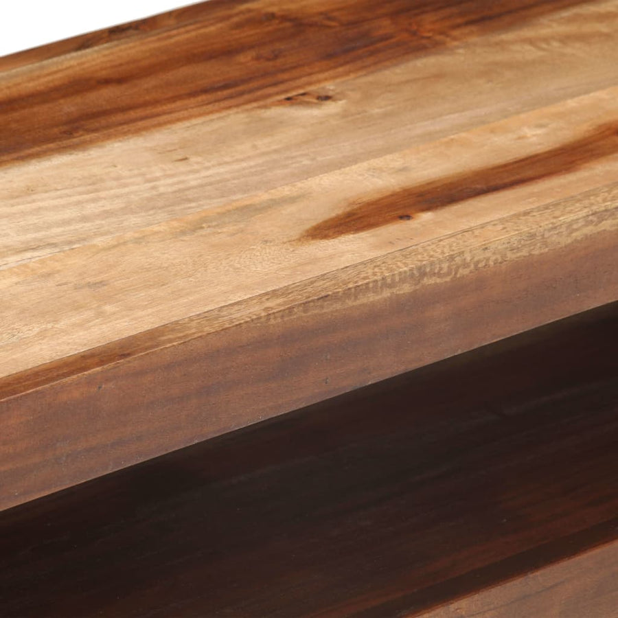 Tv-Meubel 120X30X40 Cm Massief Hout Met Sheesham Afwerking