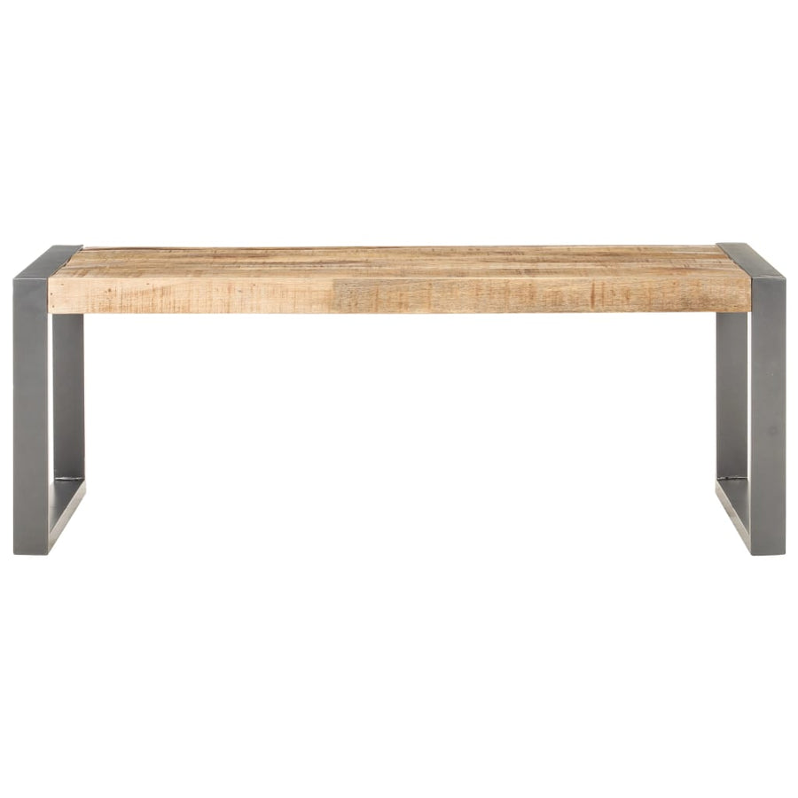 Salontafel 0X60X40 Cm Ruw Mangohout Grijs
