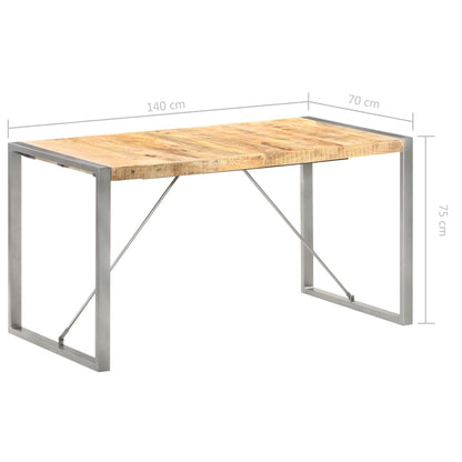 Eettafel Grijs 140 x 70 x 75 cm