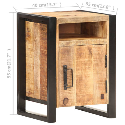 Nachtkastje 40x35x55 cm massief mangohout