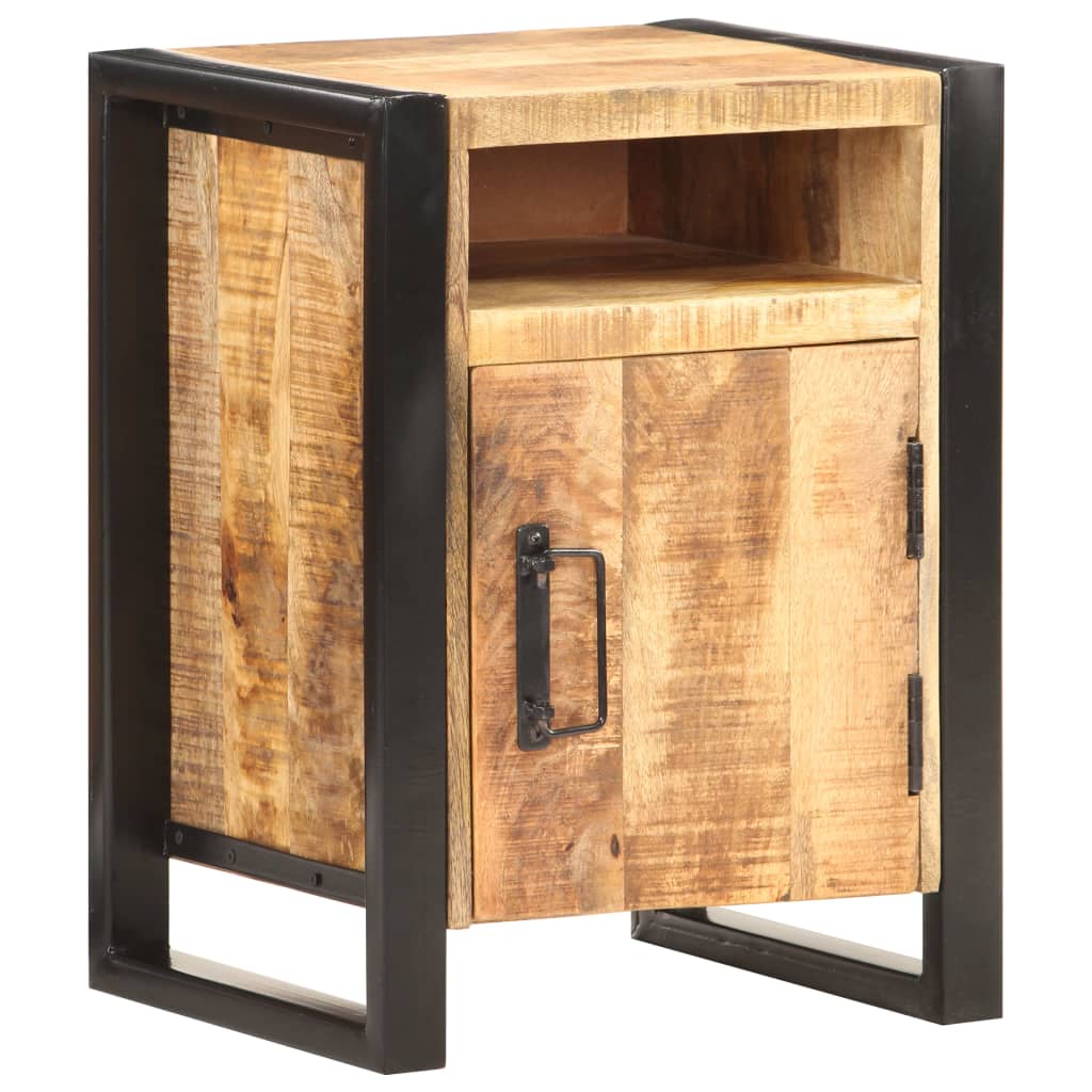 Nachtkastje 40x35x55 cm massief mangohout