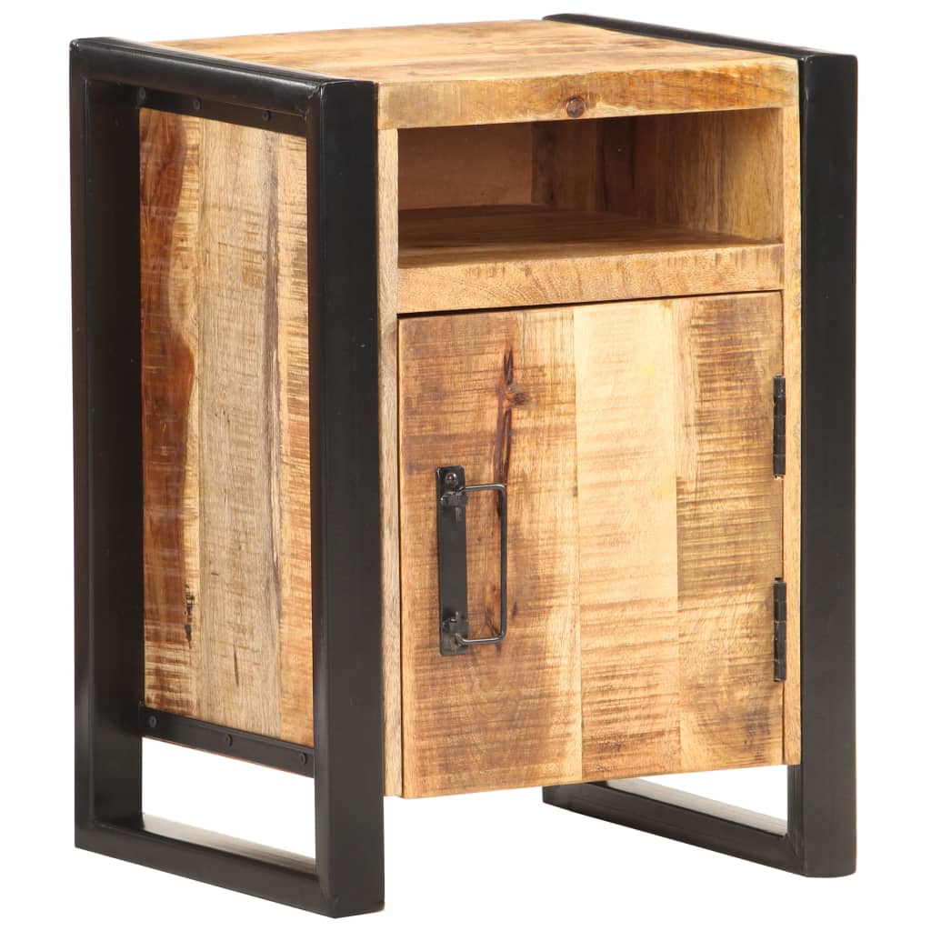 Nachtkastje 40x35x55 cm massief mangohout