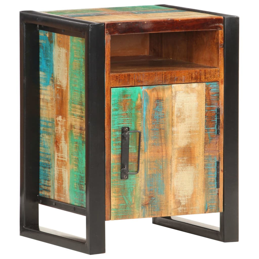 Nachtkastje 40X35X55 Cm massief gerecycled hout