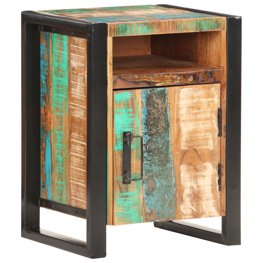 Nachtkastje 40X35X55 Cm massief gerecycled hout