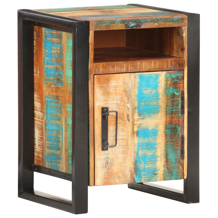 Nachtkastje 40X35X55 Cm massief gerecycled hout