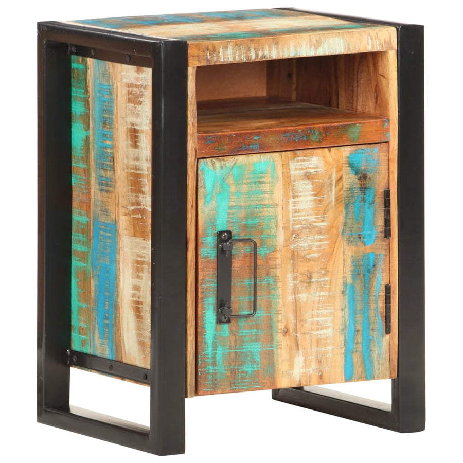 Nachtkastje 40X35X55 Cm massief gerecycled hout