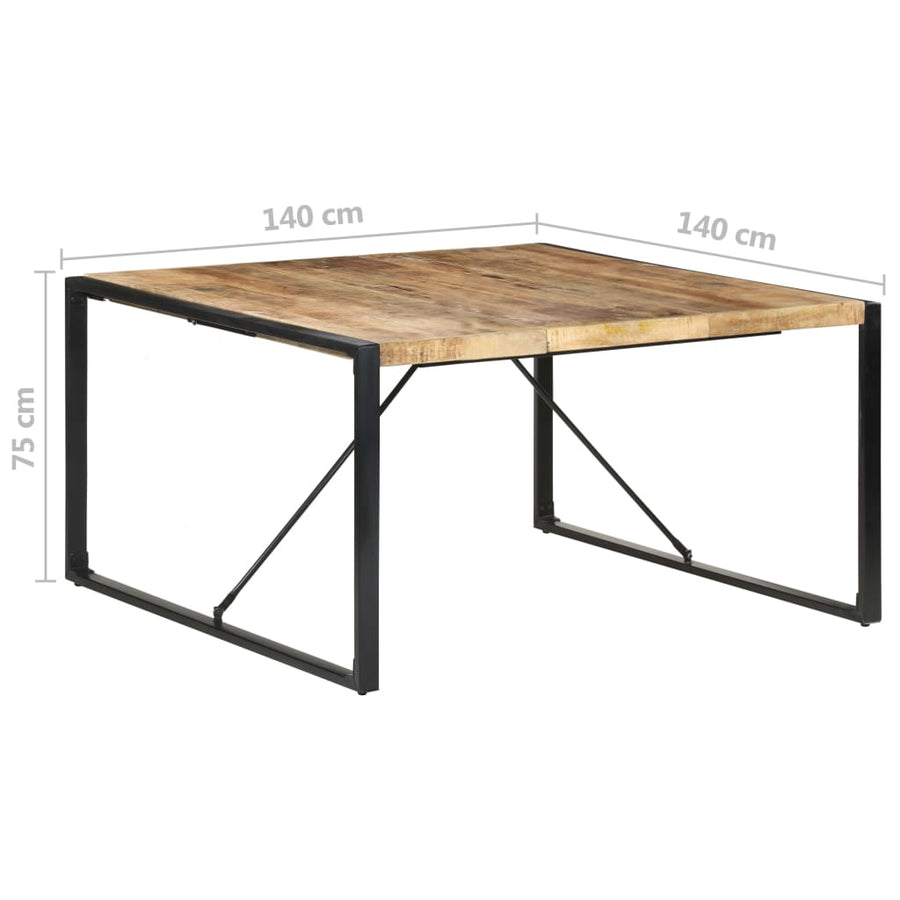 Eettafel 140X140X75 Cm Zwart