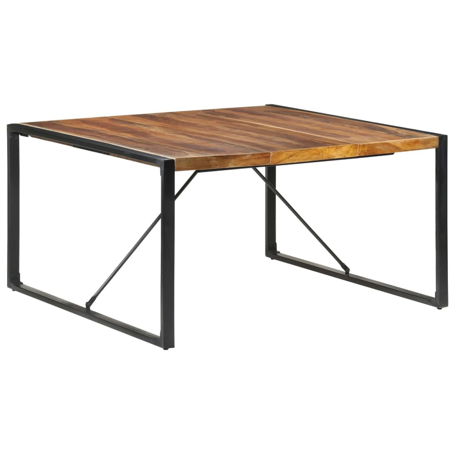 Eettafel 40X40X75 Cm Met Sheesham Afwerking Zwart Massief hout