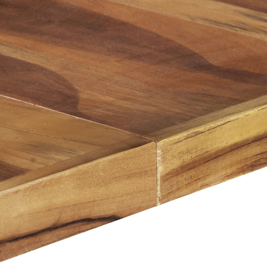 Eettafel 40X40X75 Cm Met Sheesham Afwerking Zwart Massief hout